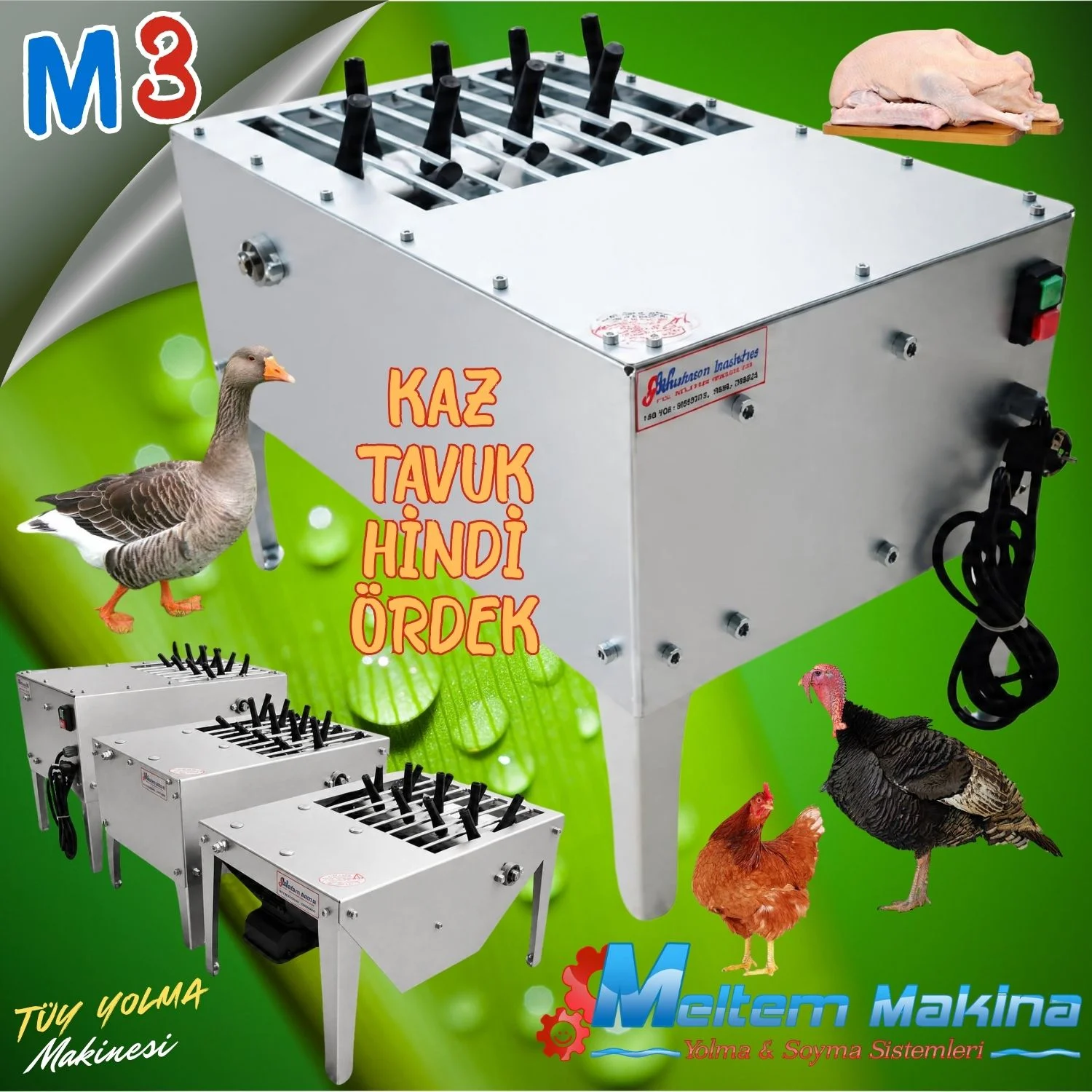 M3 Kaz Yolma Makinesi